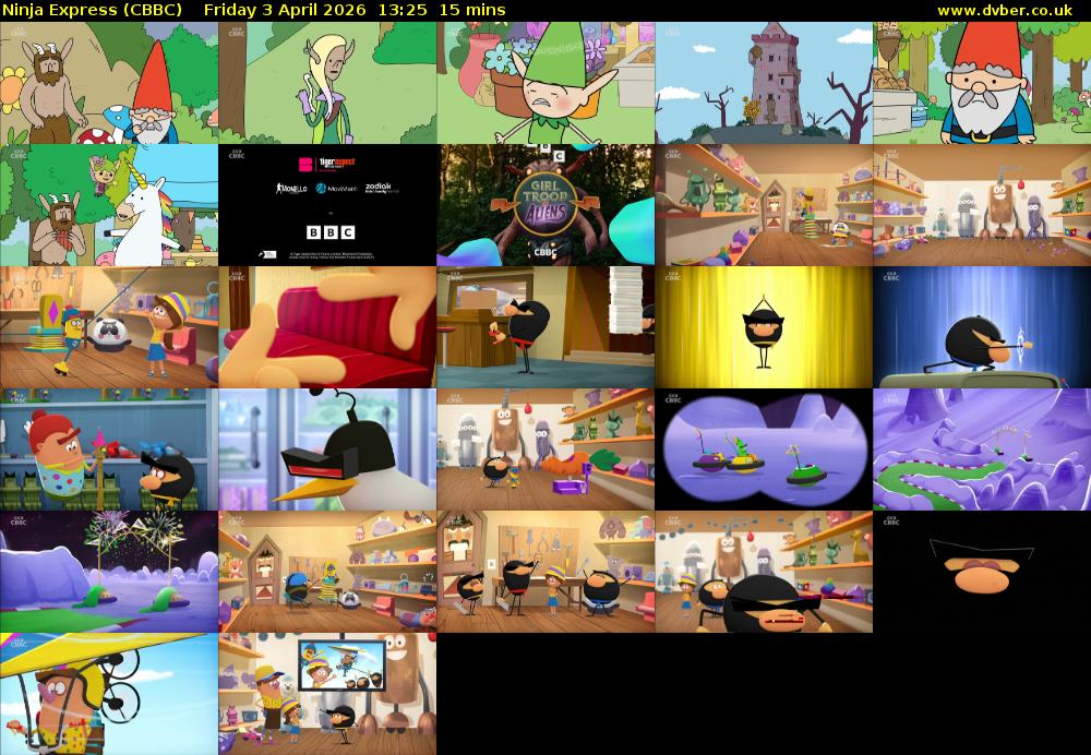 Ninja Express (CBBC) Friday 3 April 2026 13:25 - 13:40