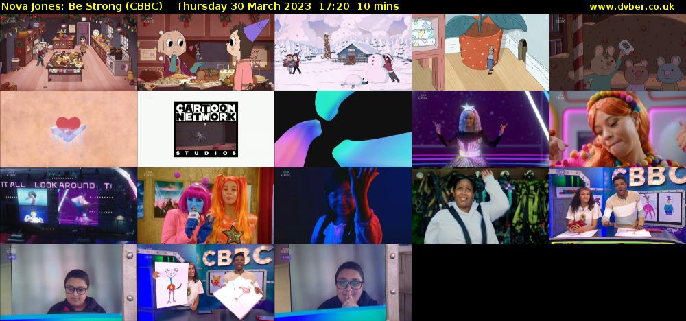 Nova Jones: Be Strong (CBBC) Thursday 30 March 2023 17:20 - 17:30