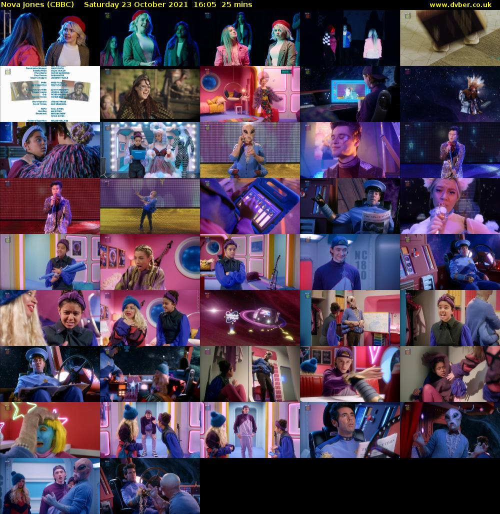 Nova Jones (CBBC) Saturday 23 October 2021 16:05 - 16:30