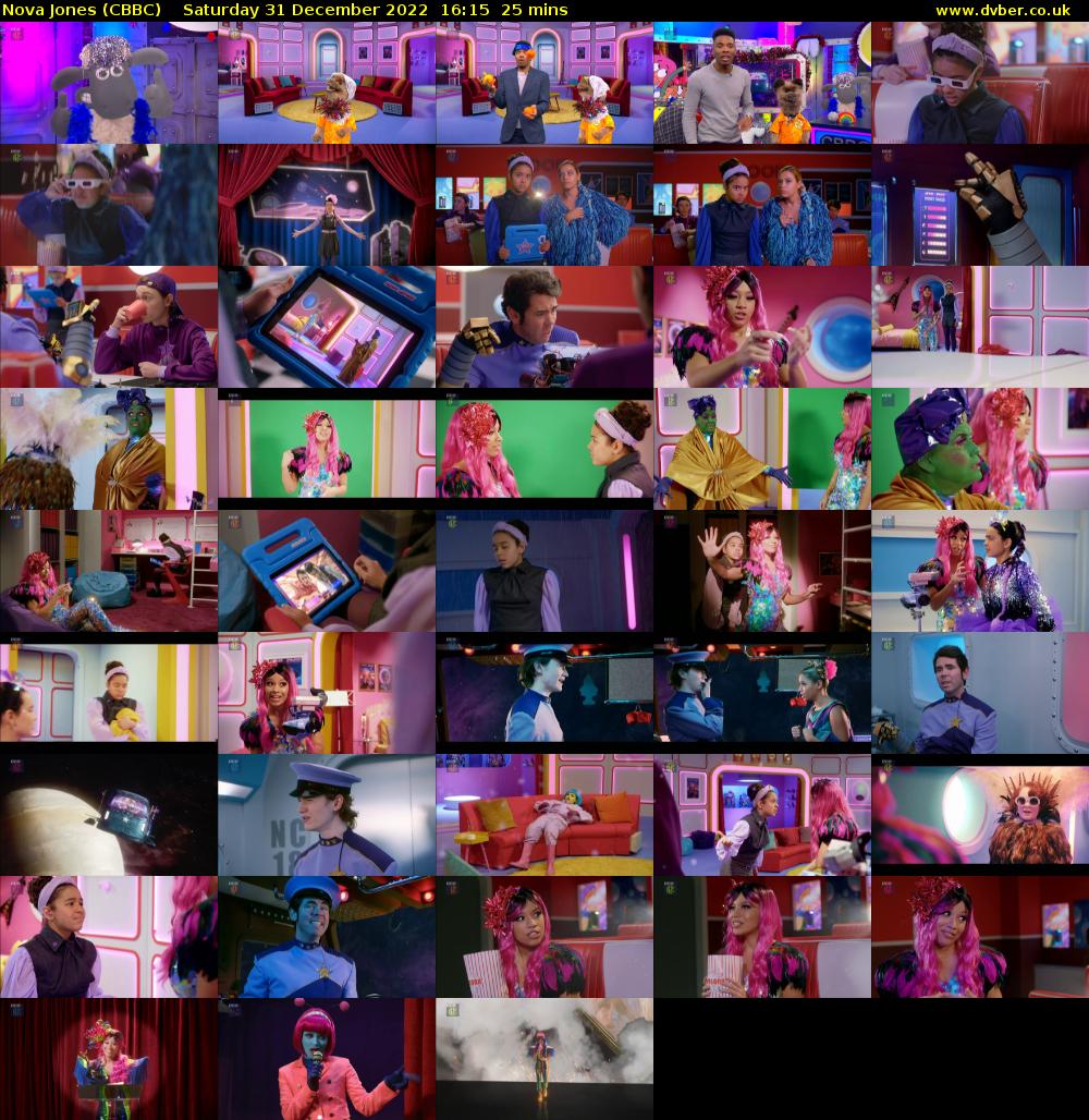 Nova Jones (CBBC) Saturday 31 December 2022 16:15 - 16:40