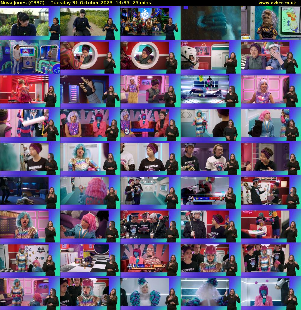 Nova Jones (CBBC) Tuesday 31 October 2023 14:35 - 15:00