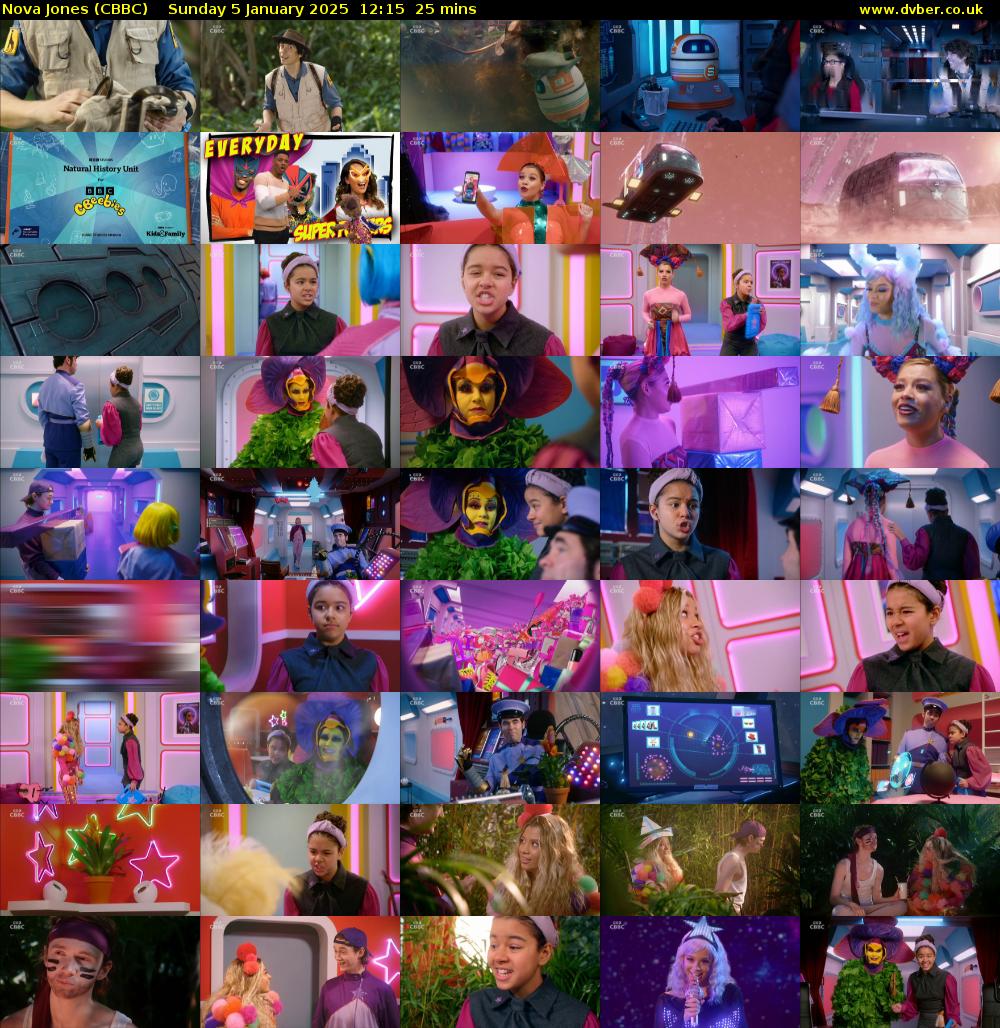 Nova Jones (CBBC) Sunday 5 January 2025 12:15 - 12:40