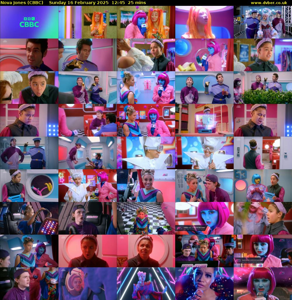 Nova Jones (CBBC) Sunday 16 February 2025 12:45 - 13:10