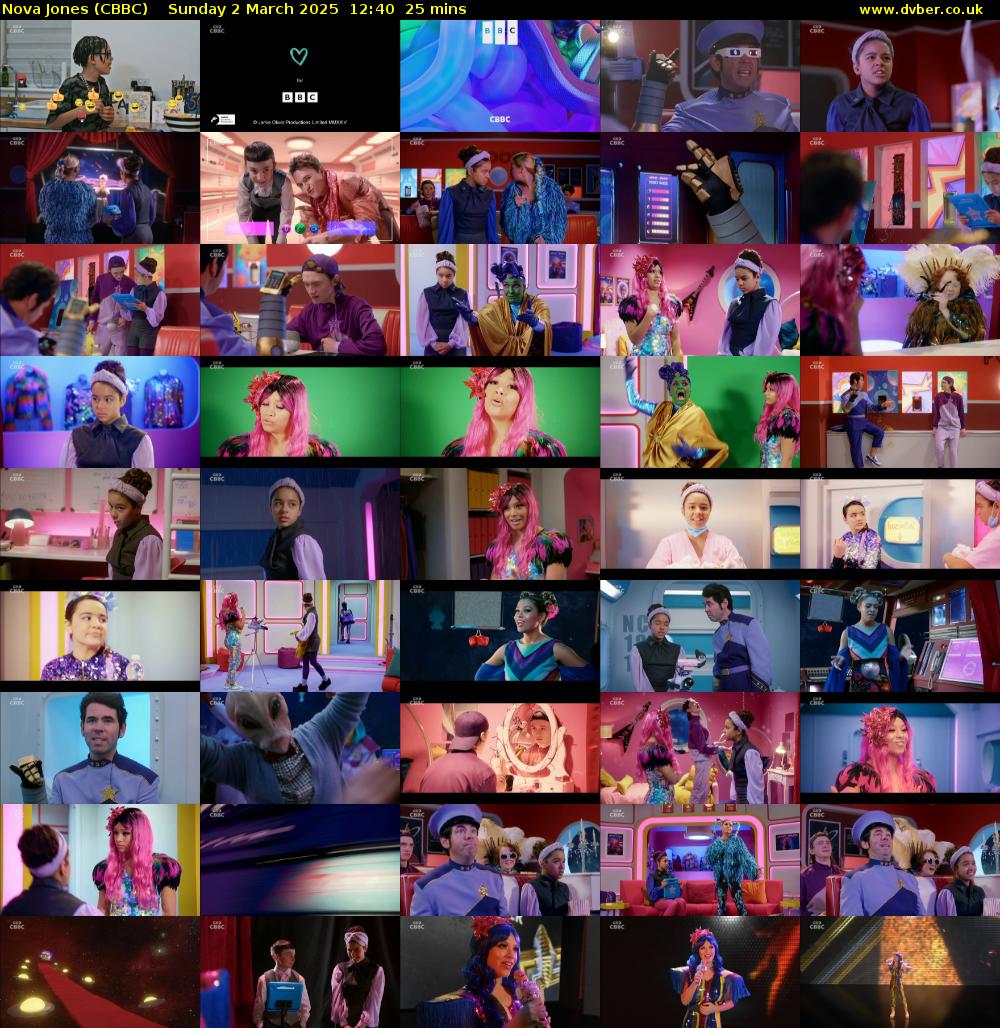 Nova Jones (CBBC) Sunday 2 March 2025 12:40 - 13:05