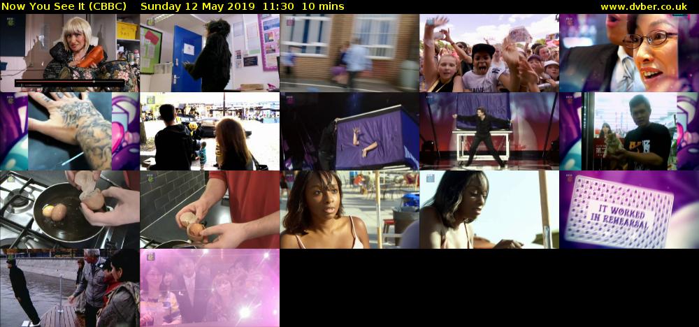 Now You See It (CBBC) Sunday 12 May 2019 11:30 - 11:40