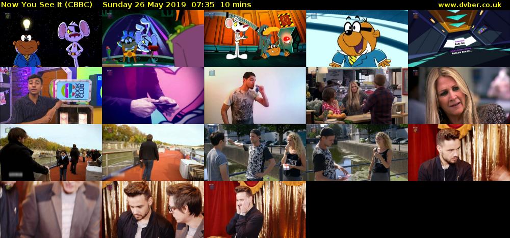 Now You See It (CBBC) Sunday 26 May 2019 07:35 - 07:45