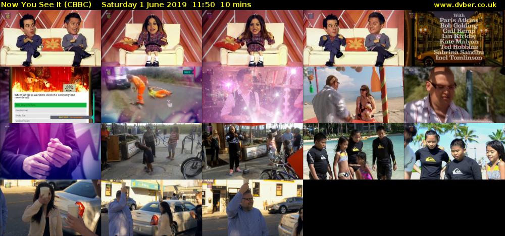 Now You See It (CBBC) Saturday 1 June 2019 11:50 - 12:00