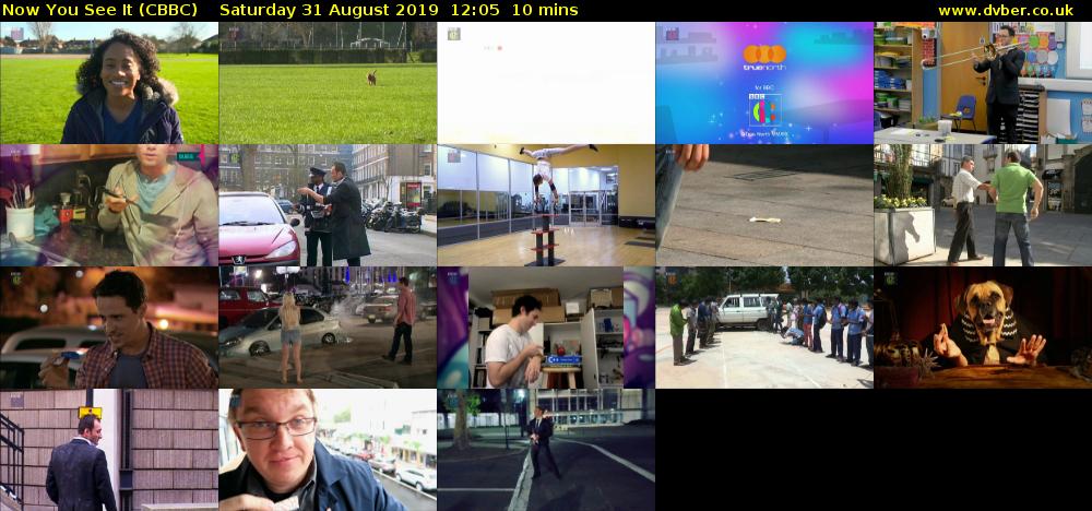 Now You See It (CBBC) Saturday 31 August 2019 12:05 - 12:15