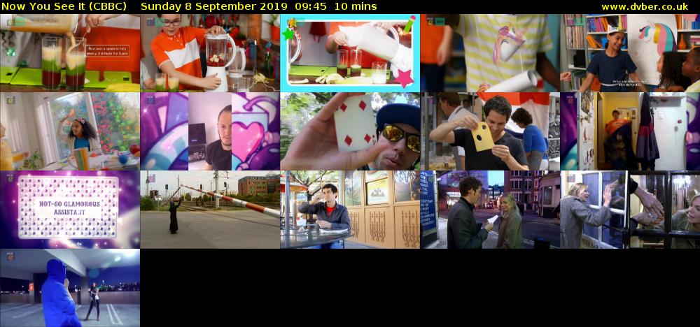 Now You See It (CBBC) Sunday 8 September 2019 09:45 - 09:55