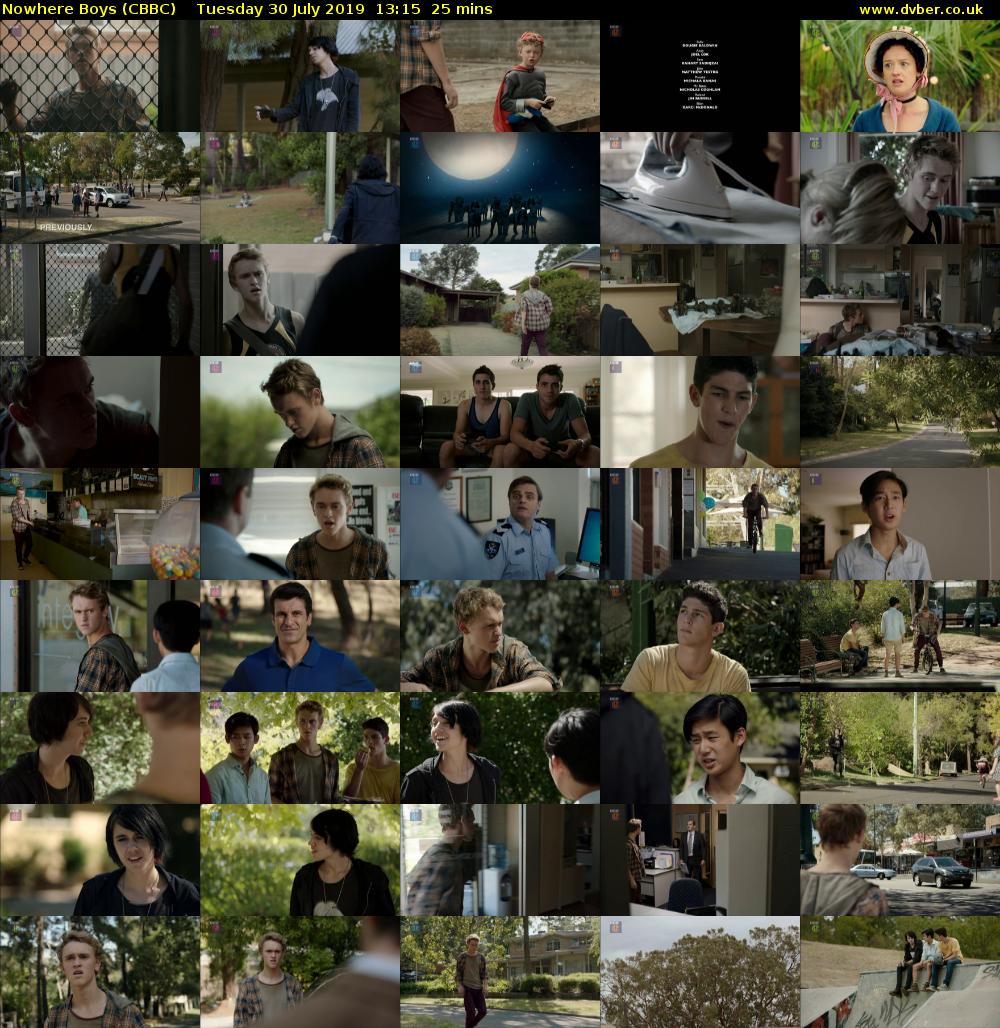 Nowhere Boys (CBBC) Tuesday 30 July 2019 13:15 - 13:40