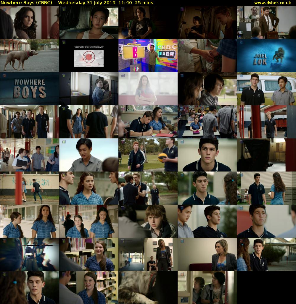 Nowhere Boys (CBBC) Wednesday 31 July 2019 11:40 - 12:05