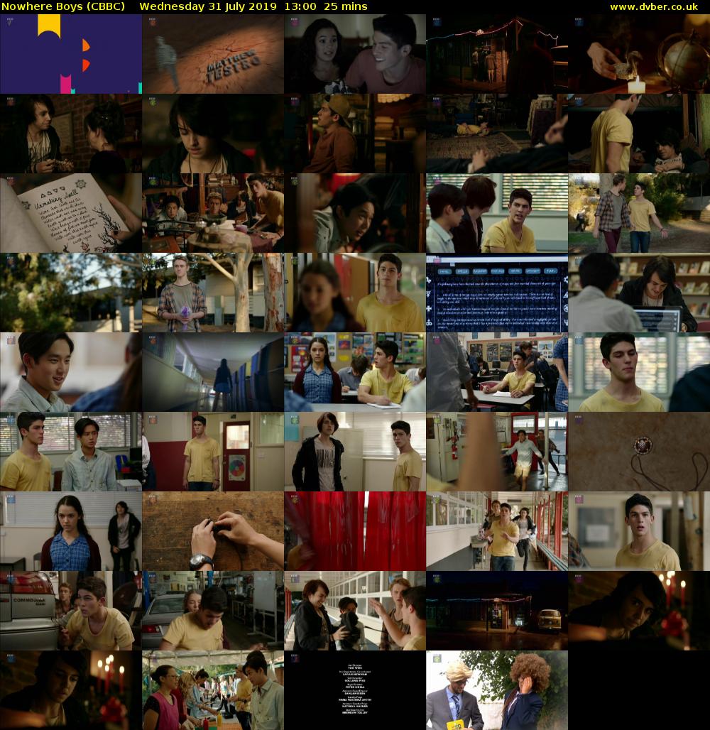 Nowhere Boys (CBBC) Wednesday 31 July 2019 13:00 - 13:25