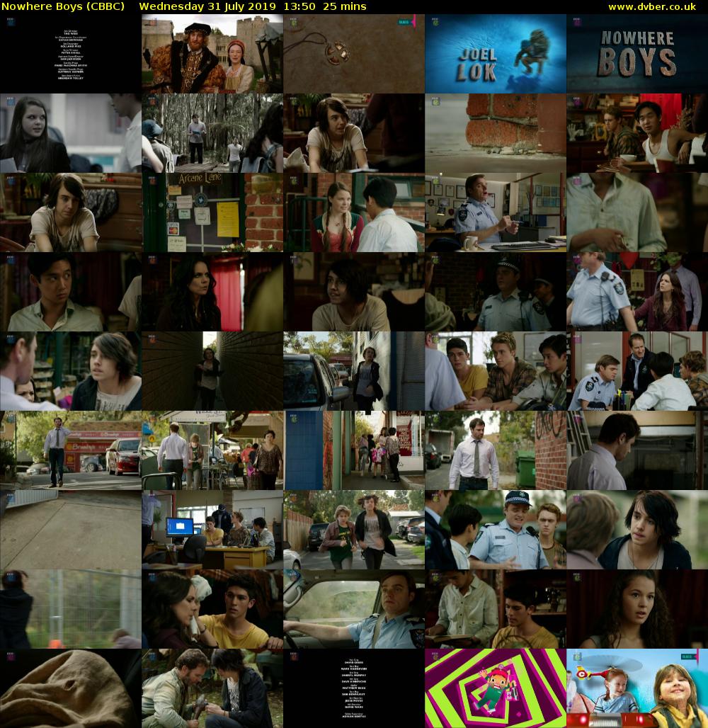 Nowhere Boys (CBBC) Wednesday 31 July 2019 13:50 - 14:15