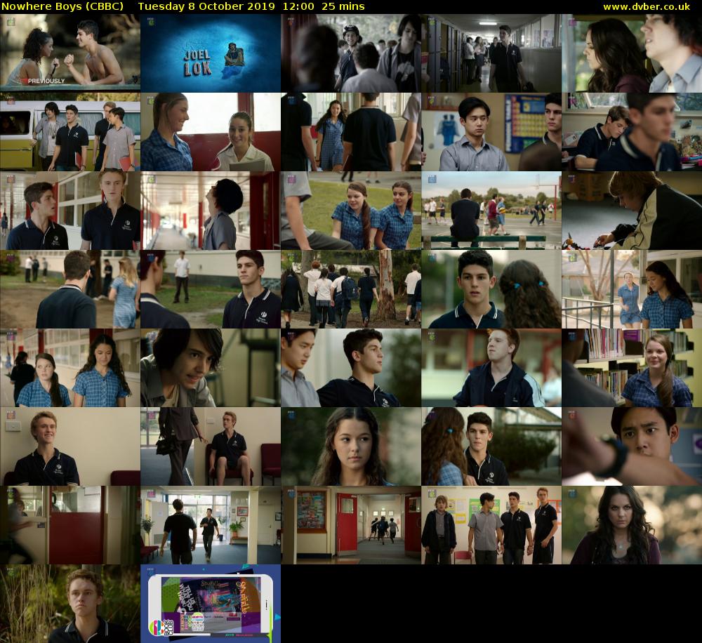 Nowhere Boys (CBBC) Tuesday 8 October 2019 12:00 - 12:25
