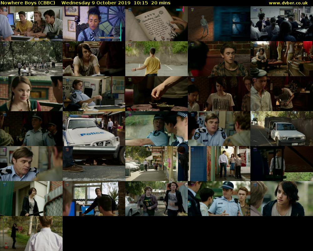Nowhere Boys (CBBC) Wednesday 9 October 2019 10:15 - 10:35