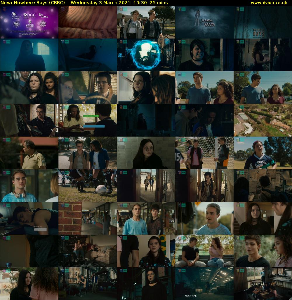 Nowhere Boys (CBBC) Wednesday 3 March 2021 19:30 - 19:55