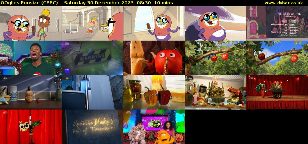 OOglies Funsize (CBBC) Saturday 30 December 2023 08:30 - 08:40