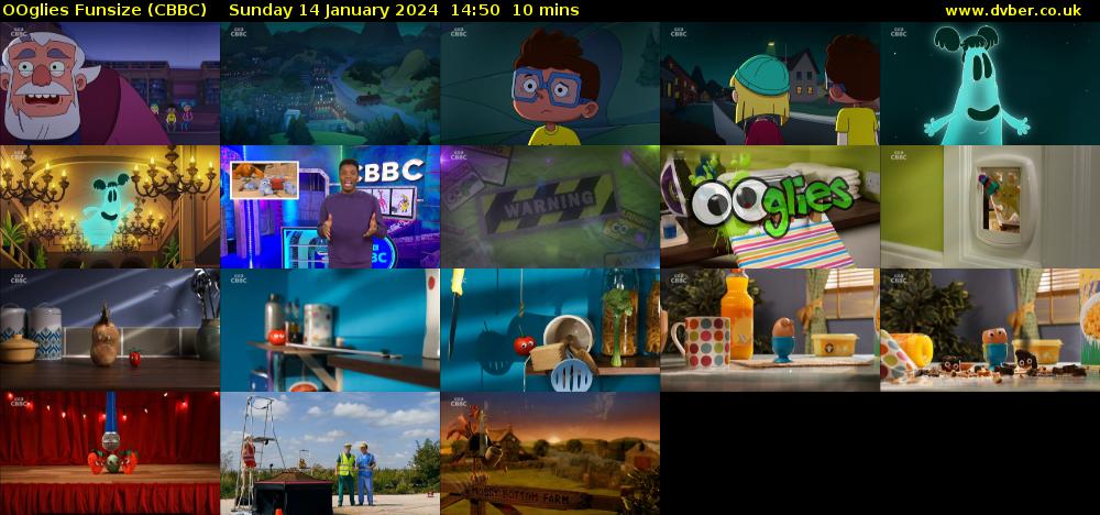 OOglies Funsize (CBBC) Sunday 14 January 2024 14:50 - 15:00