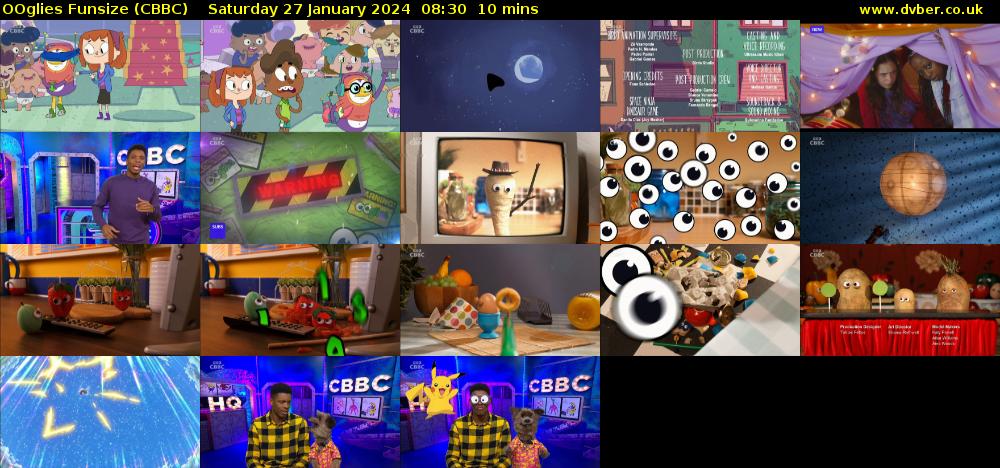 OOglies Funsize (CBBC) Saturday 27 January 2024 08:30 - 08:40