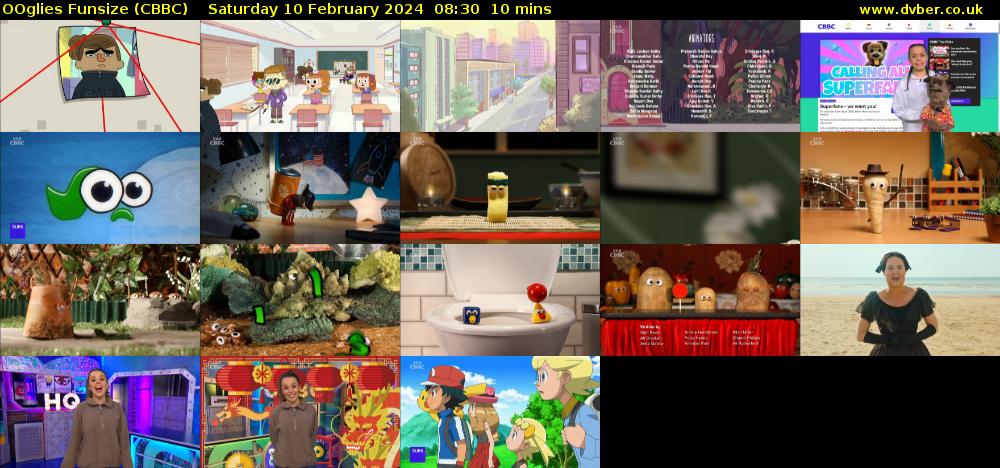OOglies Funsize (CBBC) Saturday 10 February 2024 08:30 - 08:40