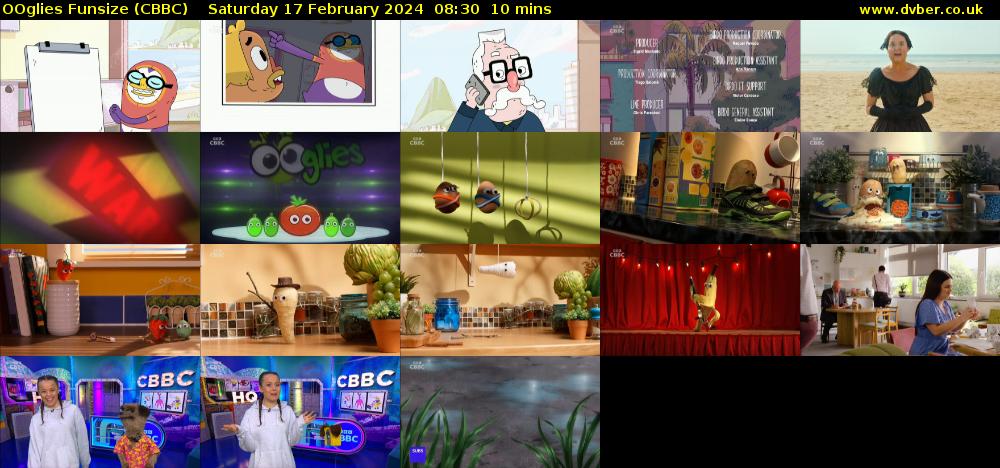 OOglies Funsize (CBBC) Saturday 17 February 2024 08:30 - 08:40