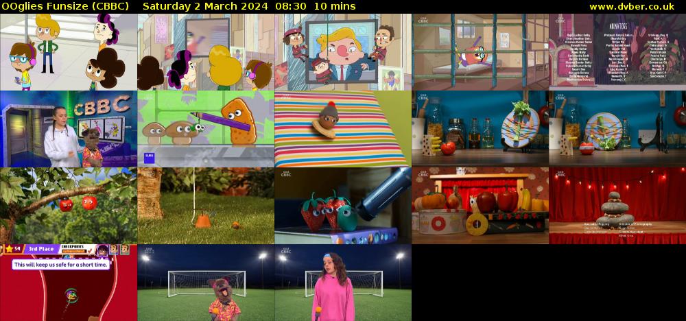 OOglies Funsize (CBBC) Saturday 2 March 2024 08:30 - 08:40