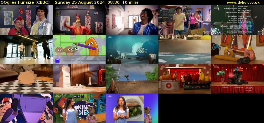 OOglies Funsize (CBBC) Sunday 25 August 2024 08:30 - 08:40
