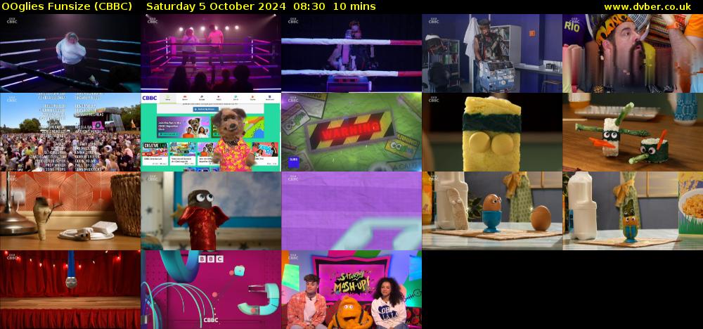 OOglies Funsize (CBBC) Saturday 5 October 2024 08:30 - 08:40