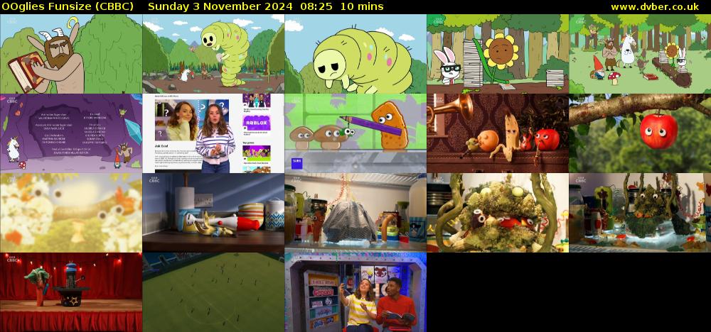 OOglies Funsize (CBBC) Sunday 3 November 2024 08:25 - 08:35
