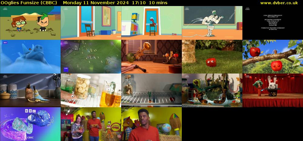 OOglies Funsize (CBBC) Monday 11 November 2024 17:10 - 17:20