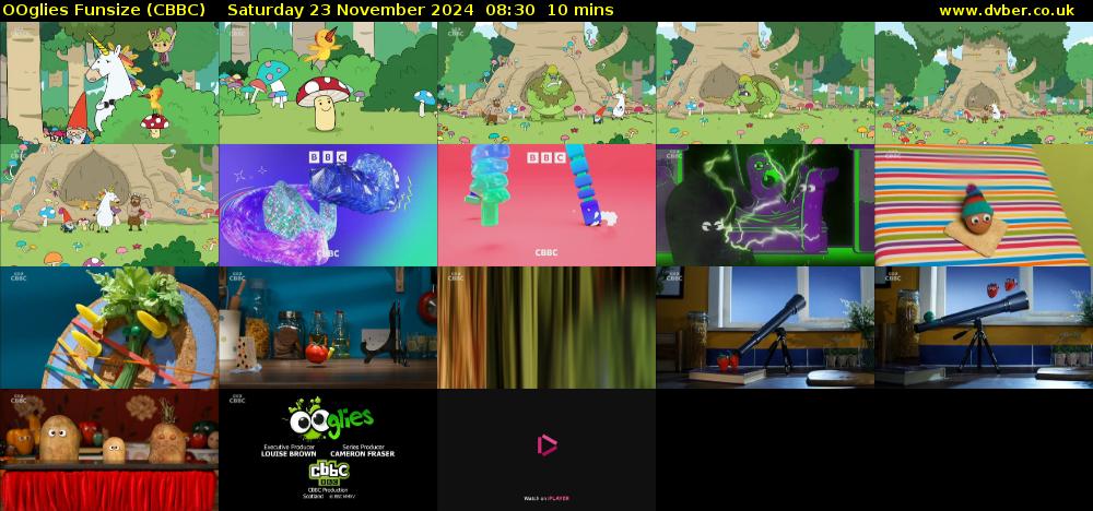OOglies Funsize (CBBC) Saturday 23 November 2024 08:30 - 08:40