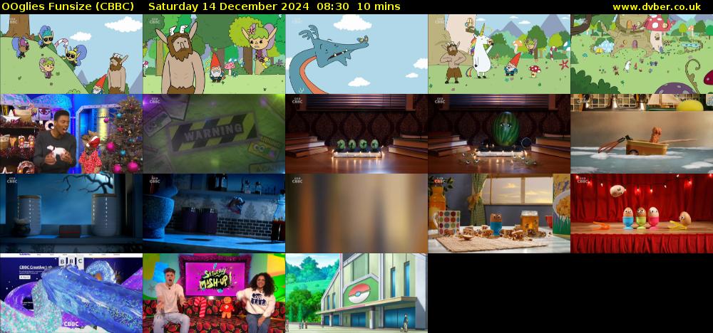 OOglies Funsize (CBBC) Saturday 14 December 2024 08:30 - 08:40