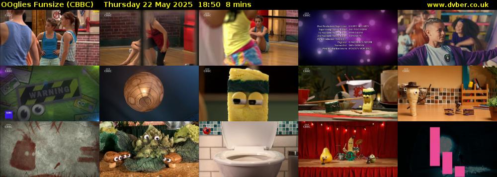 OOglies Funsize (CBBC) Thursday 22 May 2025 18:50 - 18:58