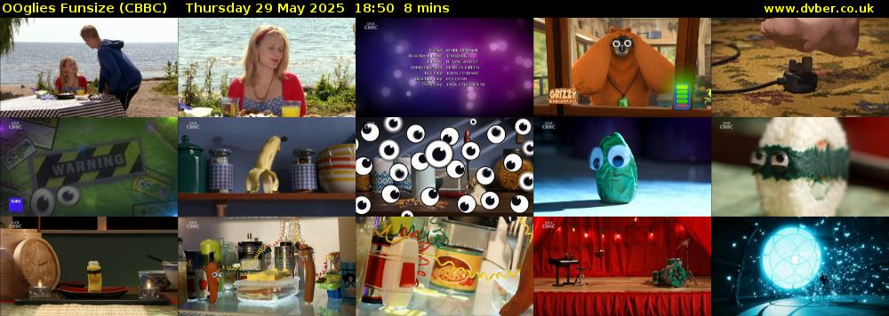 OOglies Funsize (CBBC) Thursday 29 May 2025 18:50 - 18:58