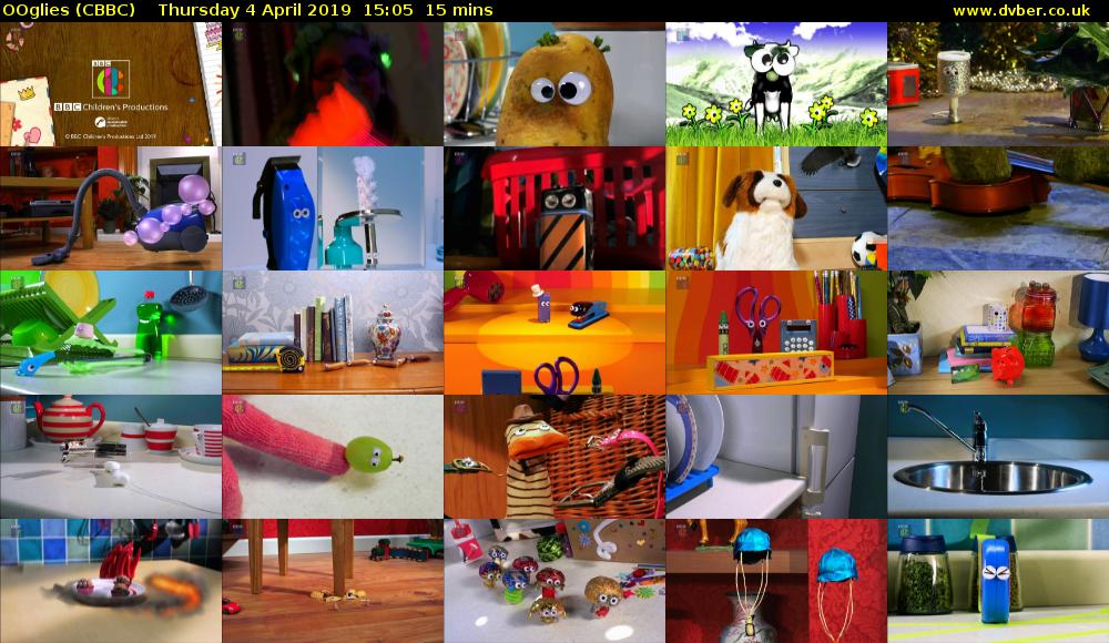 OOglies (CBBC) Thursday 4 April 2019 15:05 - 15:20