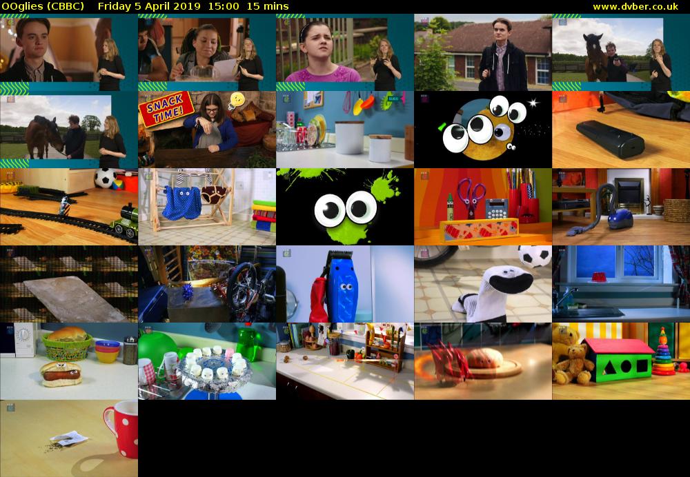 OOglies (CBBC) Friday 5 April 2019 15:00 - 15:15