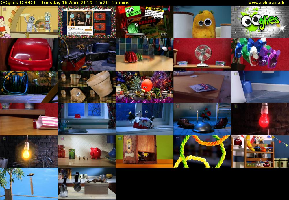 OOglies (CBBC) Tuesday 16 April 2019 15:20 - 15:35