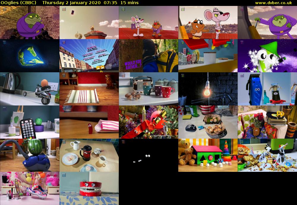 OOglies (CBBC) Thursday 2 January 2020 07:35 - 07:50
