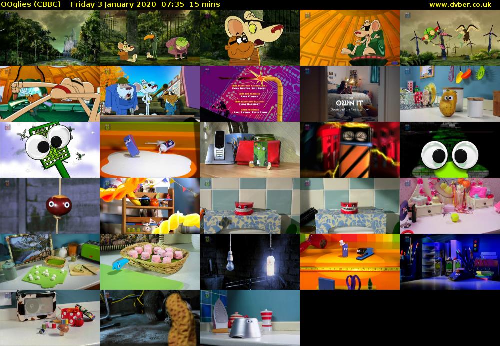 OOglies (CBBC) Friday 3 January 2020 07:35 - 07:50