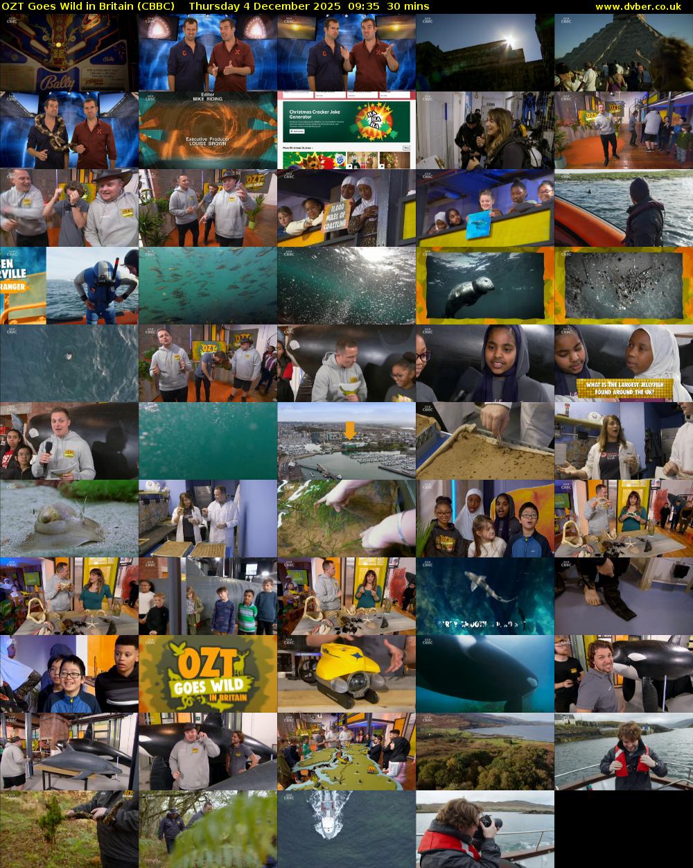 OZT Goes Wild in Britain (CBBC) Thursday 4 December 2025 09:35 - 10:05