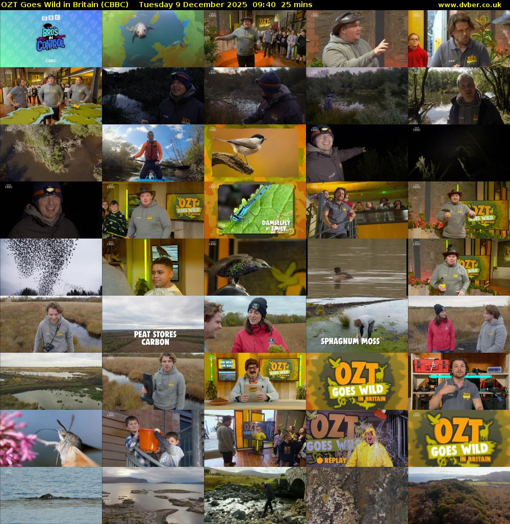 OZT Goes Wild in Britain (CBBC) Tuesday 9 December 2025 09:40 - 10:05