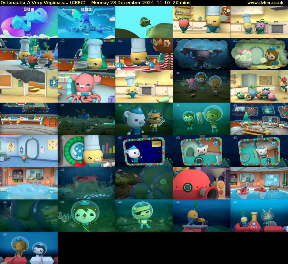Octonauts: A Very Vegimals... (CBBC) Monday 23 December 2024 11:10 - 11:30