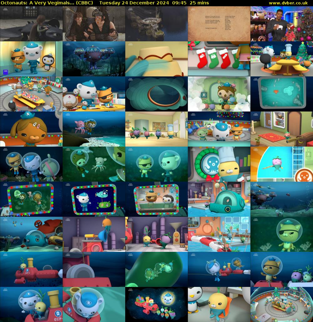 Octonauts: A Very Vegimals... (CBBC) Tuesday 24 December 2024 09:45 - 10:10
