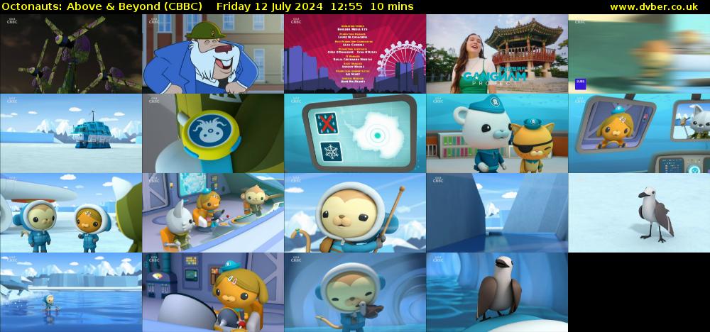 Octonauts: Above & Beyond (CBBC) Friday 12 July 2024 12:55 - 13:05