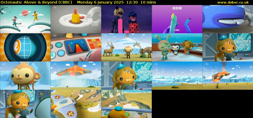 Octonauts: Above & Beyond (CBBC) Monday 6 January 2025 12:30 - 12:40