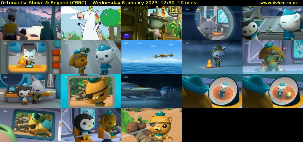 Octonauts: Above & Beyond (CBBC) Wednesday 8 January 2025 12:30 - 12:40