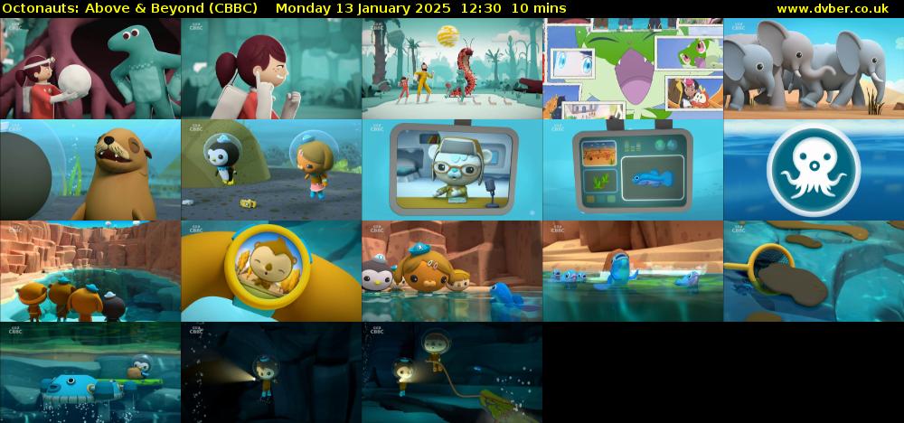 Octonauts: Above & Beyond (CBBC) Monday 13 January 2025 12:30 - 12:40