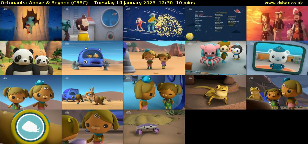 Octonauts: Above & Beyond (CBBC) Tuesday 14 January 2025 12:30 - 12:40