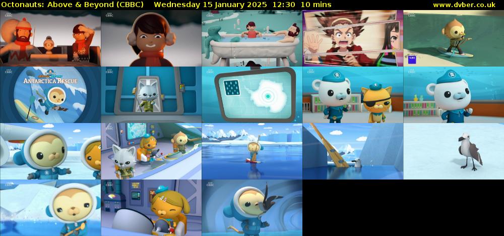 Octonauts: Above & Beyond (CBBC) Wednesday 15 January 2025 12:30 - 12:40