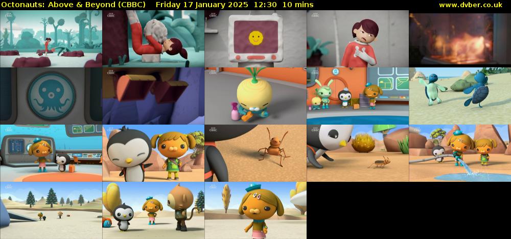 Octonauts: Above & Beyond (CBBC) Friday 17 January 2025 12:30 - 12:40